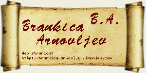 Brankica Arnovljev vizit kartica